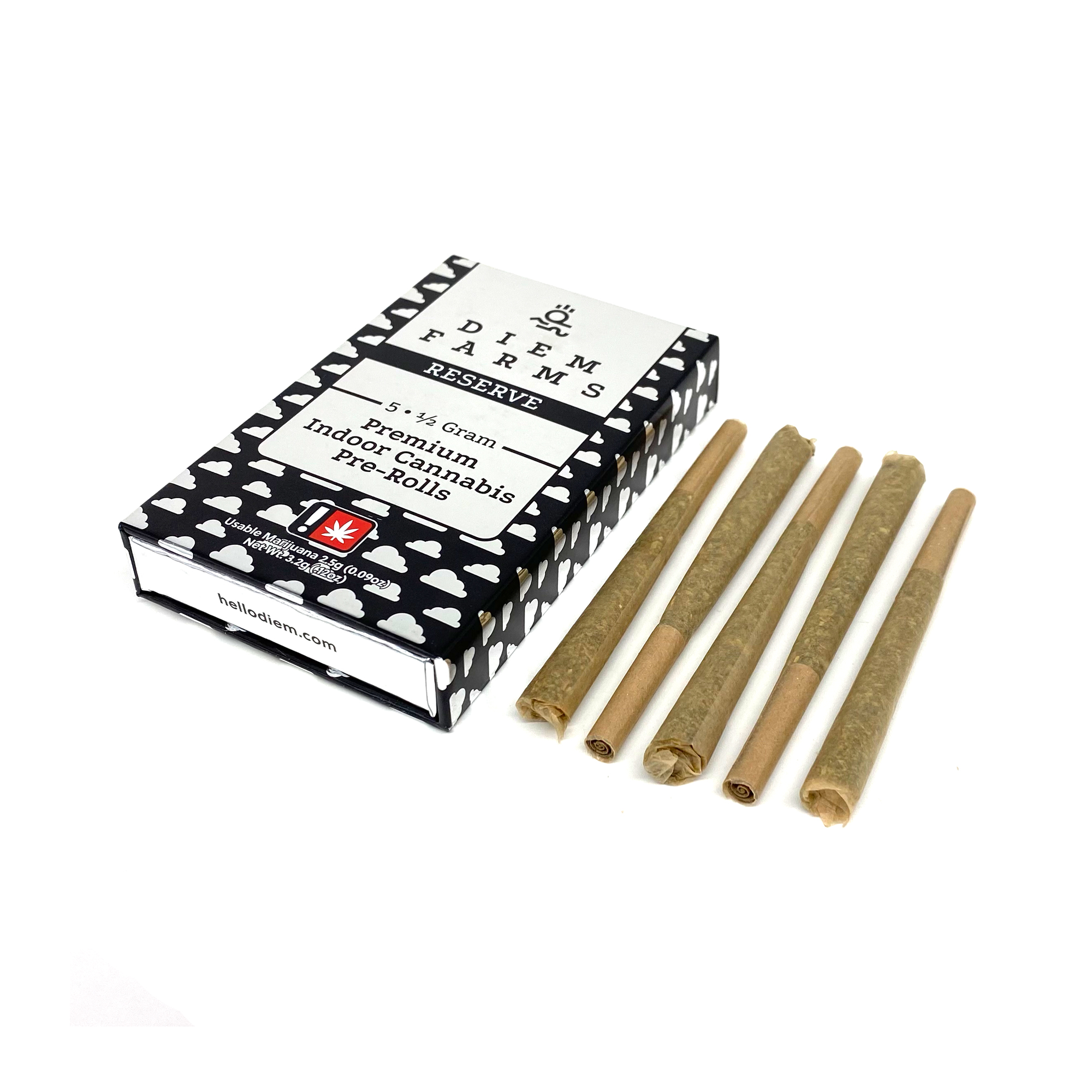 Strawberry Guava Premium Pre-Roll | 5-Pack 1/2g ea. | Diem Farms Reserve